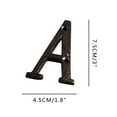 thumbnail image 6 of 3 Inch Black Metal Letters, Modern Metal House Numbers, Black Door Numbers, Outdoor Mailbox Numbers, Metal Black House Address Letters and Numbers for House Office Apartment Outside, 6 of 6