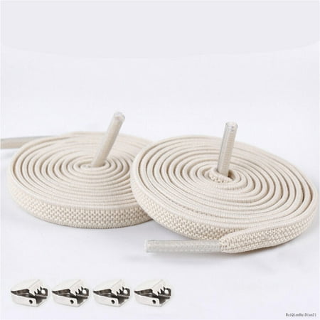

1Pair Unisex Lazy Tie-Free Shoelace Stretch Elastic Shoelaces Flat Shoe Laces R