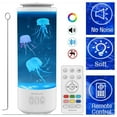 Jellyfish Lava Lamp Bluetooth Speaker, LED Jellyfish Night Light with 7 Color Changing, Mood