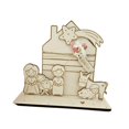thumbnail image 4 of Artesanía en madera para nacimiento de bebés, decoración decorativa para fiestas, de arte coleccionables, decoración del hogar, decoraciones, 4 of 8