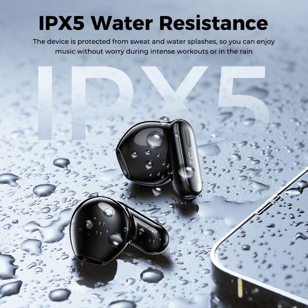 NE68 Touch Screen Wireless Earbuds Bluetooth 6.0 with Mic Clear AI Translator Earbuds, 48H IPX5 Waterproof Headphones, Sport Headset for Android IOS