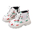 thumbnail image 2 of LvhaoGJOB Ankle Boots for Kids Lace-Up Design Side Zipper ankle boots short boots All Season Footwear, 2 of 8