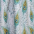 thumbnail image 4 of DESIGN ART Designart 'Peacock Feather' Modern Curtain Single Panel 52 in. wide x 63 in. high - 1 Panel 63 Inches, 4 of 5