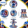 thumbnail image 4 of Sonic Party Decoration Cupcake Stand, Sonic Birthday Party Decorations - 3 Tier Sonic Cupcake Tower, Sonic Theme Cake Holder Dessert Stand for Sonic Birthday Decorations, 4 of 8