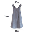 thumbnail image 2 of Linen Cross Back Kitchen Cooking Aprons for Women with Pockets Cute for Baking Painting Gardening Cleaning, 2 of 5