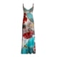 thumbnail image 2 of Gibobby Vestido Casual para Mujer Vestido largo informal con estampado de tirantes en V profundo sexy para mujer(Rojo,3XL), 2 of 4
