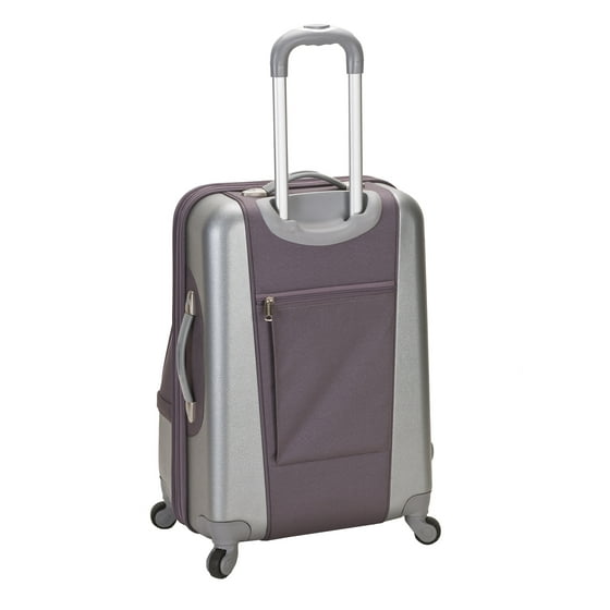 Rockland Luggage Rome 3 Piece Hybrid EVA/ABS Spinner Luggage Set