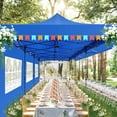 thumbnail image 4 of COBIZI 10x30 Heavy Duty Pop Up Canopy for Party Wedding Outdoor Events, Waterproof 420D PU Oxford UPF 50+, Removable Awning & 5 Sidewalls, Easy Set-Up with 1080D Roller Bag,Blue, 4 of 9