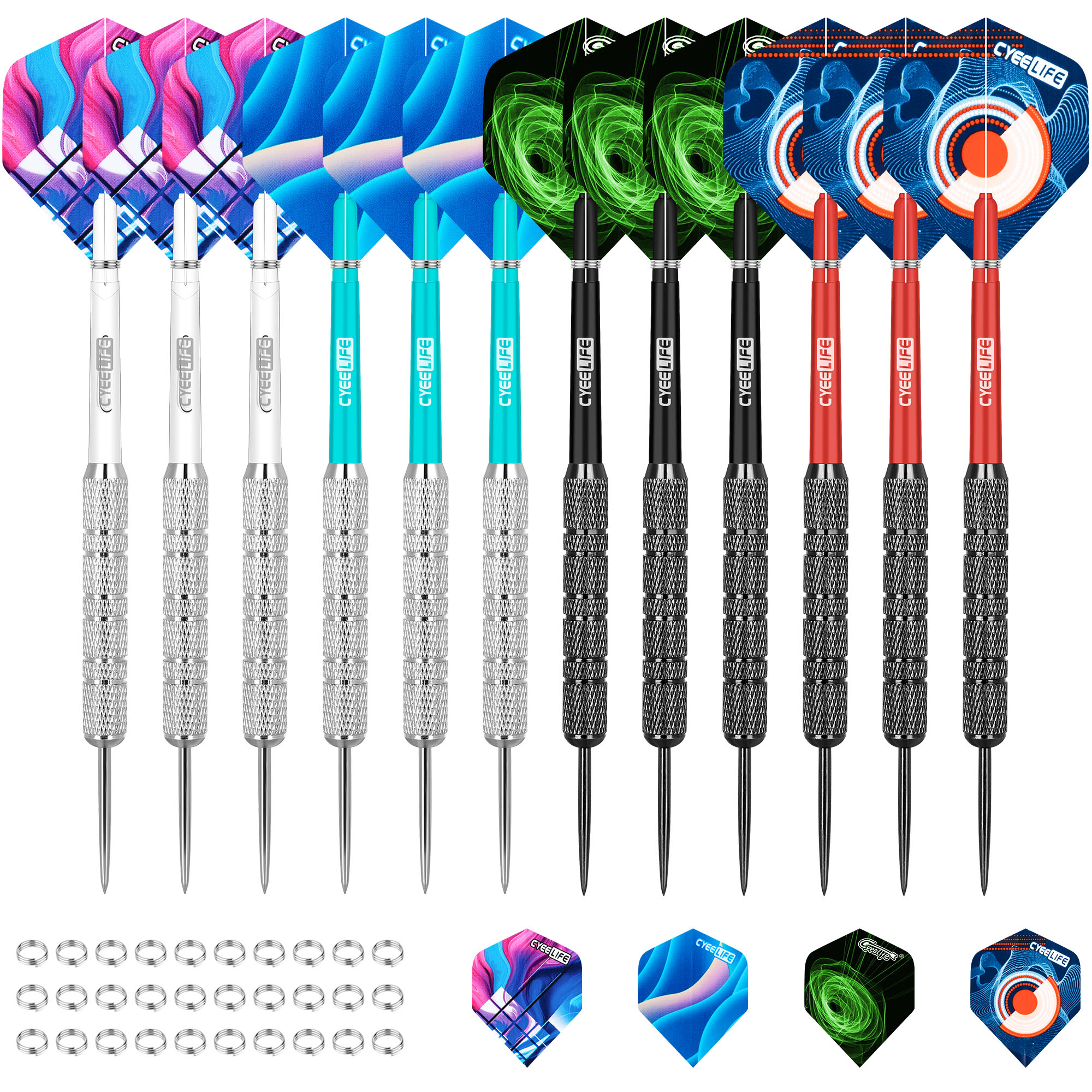 Cyeelife professional steel pointed dart set, equipped with fashionable