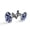 Color 3, variant on Men's Classic Stainless Steel, Blue Pineapple Pattern Cufflinks Business Wedding Shirts, Black