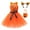 Orange, variant on IBTOM CASTLE Kids Girls Halloween Pumpkin Tutu Dresses with Headband Bag Cosplay Princess Fancy Dress up Outfits 2-3 Years Orange + Black