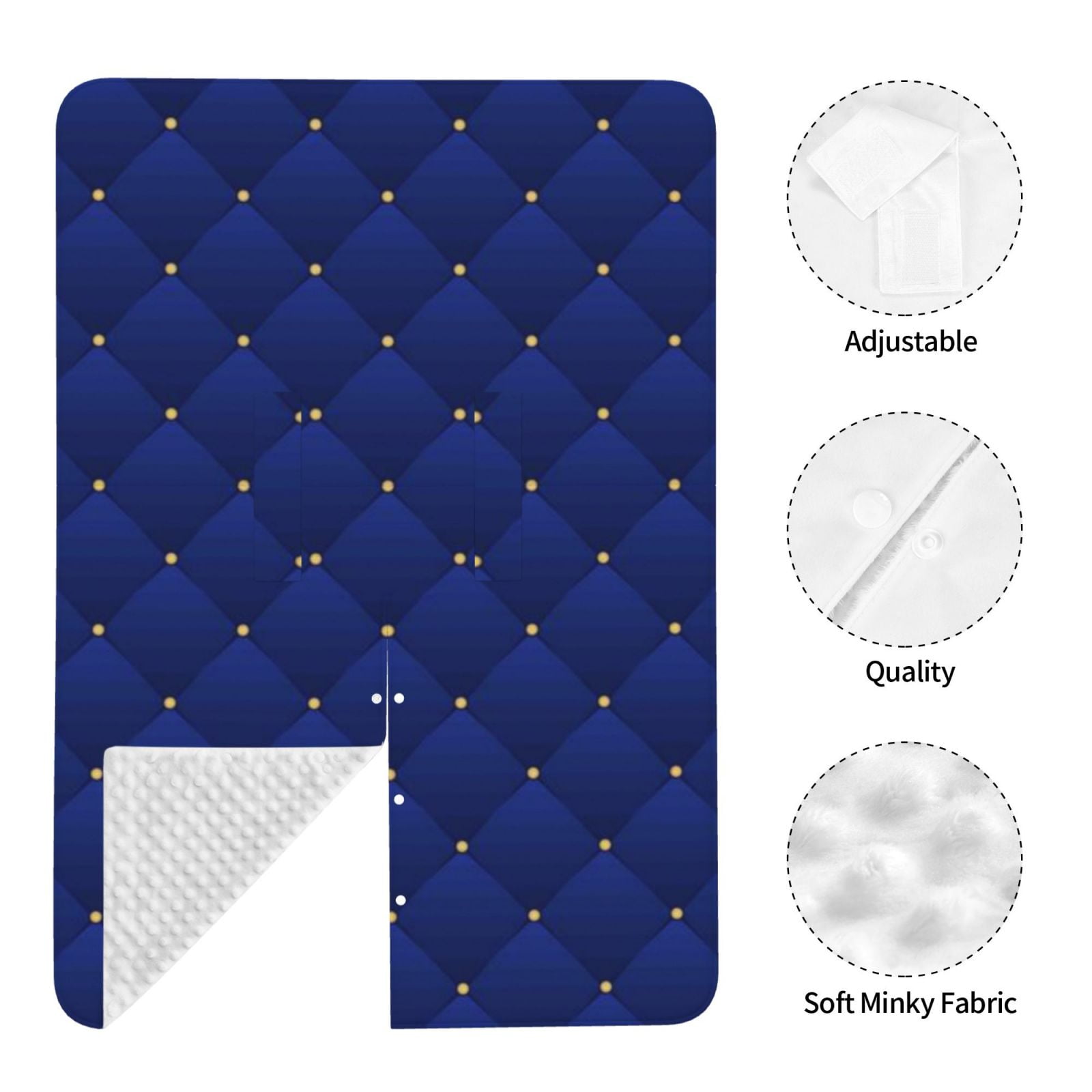 Car Seat Cover Baby - Navy Blue Breathable Infant Car Seat Cover for Baby Carseat, Lightweight Comfort Baby Essentials Must Haves Newborn Stuff for Girl Boy