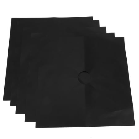 

Stovetop Reusable PTFE Foil Gas Stove Protectors Cover/Liner Reusable Non Stick Dishwasher Safe kitchen supplies black