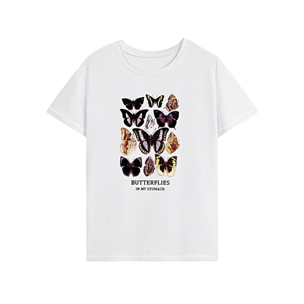 Camiseta para mujer Ropa deportiva Disfraz Mujer Clásico Ajuste regular Camiseta básica Cuello redondo M
