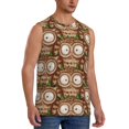 thumbnail image 2 of Bingfone Beautiful Owl Pattern Men's Tank Tops Workout Sleeveless Tee Shirts Running Beach Tanks for Men-Medium, 2 of 7