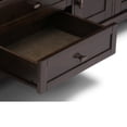 thumbnail image 6 of Simpli Home Warm Shaker Solid Wood Transitional 72 inch Wide TV Stand with Two 26 inch Wide Bookcases in Tobacco Brown (Set of 3), 6 of 10