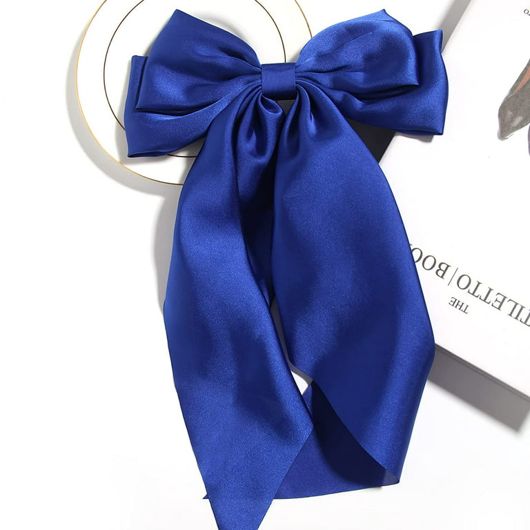 Stylish Satin Ribbon Bows Hair clip baby blue color for Woman & girl