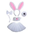 thumbnail image 3 of Disfraz de Cosplay Yuyangstore Animal Diadema Orejas Blanco 5 Piezas, 3 of 8