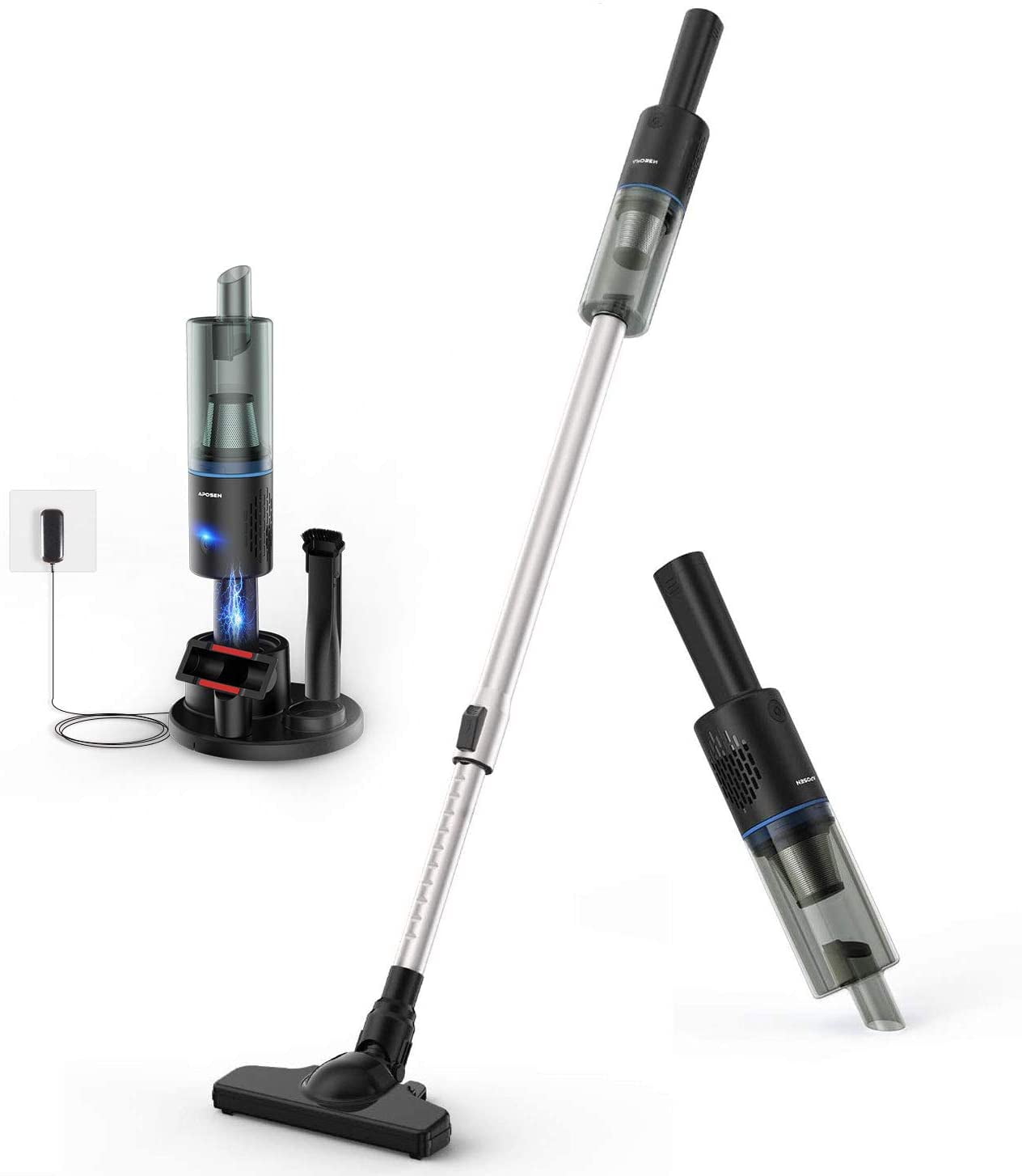 APOSEN H10 Cordless Vacuum Cleaner Powerful Suction Lightweight 4&1 Stick Vacuum 