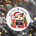 thumbnail image 6 of Duck Baby Ornament Xmas, Personalized Expecting Baby First Time Parent Gifts, Baby Duck Ornament, Custom Name Baby's First Christmas Ornament, Pregnancy Announcement Christmas Tree Decorations wgMR3e, 6 of 6