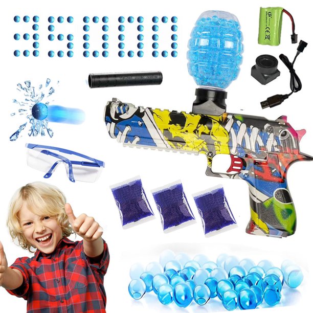 Splatter Ball Gun With 35000 splatter ball gun ammo,Gel Ball Blaster
