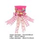 thumbnail image 3 of Adorno Navideño Plegable para La Punta Del Árbol con Lazo | Hombre de Jengibre | Adorno para La Punta Del Árbol de Navidad - 22 X 19 Cm - Algodón Rosa - 360 G, 3 of 7