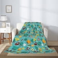 thumbnail image 2 of Sikiie Trucks And Excavators Cozy Flannel Fleece Throw Blanket: Lightweight & Thick for All Seasons - Perfect for Women, Men, & Kids"80"x60", 2 of 6