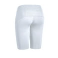 thumbnail image 2 of Expert Brand Women's Airstretch Performance Fitness Shorts, White, XS, 2 of 4