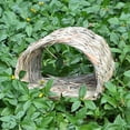 thumbnail image 6 of Woven Pet Bed Rabbit Grass House Bunny Tunnel Nest Chew Play Toys for Hamster, 6 of 9