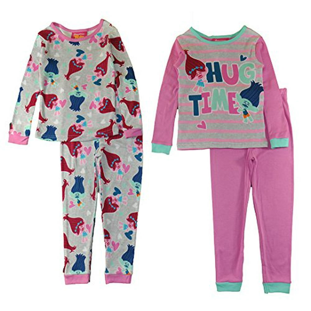 Trolls Trolls Big Girls 4 pc Pajama Set Poppy & Branch Hug Time (4