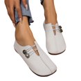 thumbnail image 3 of Sngxgn Women Ballet Flats Ballerina Shoes Comfort Casual Slip on Flat Shoes(White,38), 3 of 6