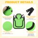 thumbnail image 2 of Uxcell 4-Pack Chicken Saddle for Hens, 9.8 Inch Canvas Chicken Apron Back Protector with Adjustable Strap for Hens [Verde Neón], 2 of 7