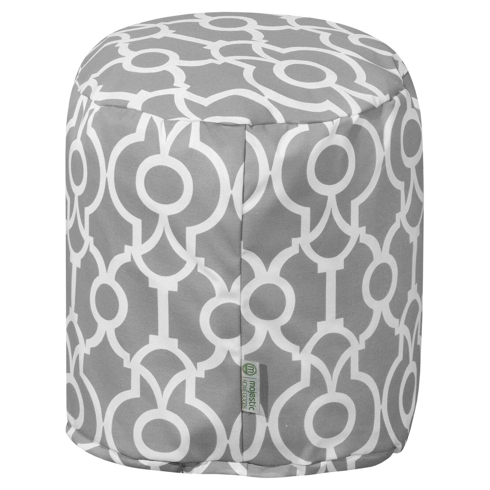 Majestic Home Goods Athens Indoor Outdoor Ottoman Pouf