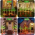 thumbnail image 6 of Outdoor Christmas Decorations Lights, 5 in 1 Candy Cane Christmas Tree Lights with 8 Modes, Christmas Pathway Lights Outdoor Waterproof, LED Christmas Outdoor Lights for Yard Path Garden Decor, 6 of 7