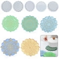 thumbnail image 2 of Moule en Silicone Réutilisable Transparent Motif Mandala Plateau de sous-Verre pour Débutants Artistes, 2 of 6