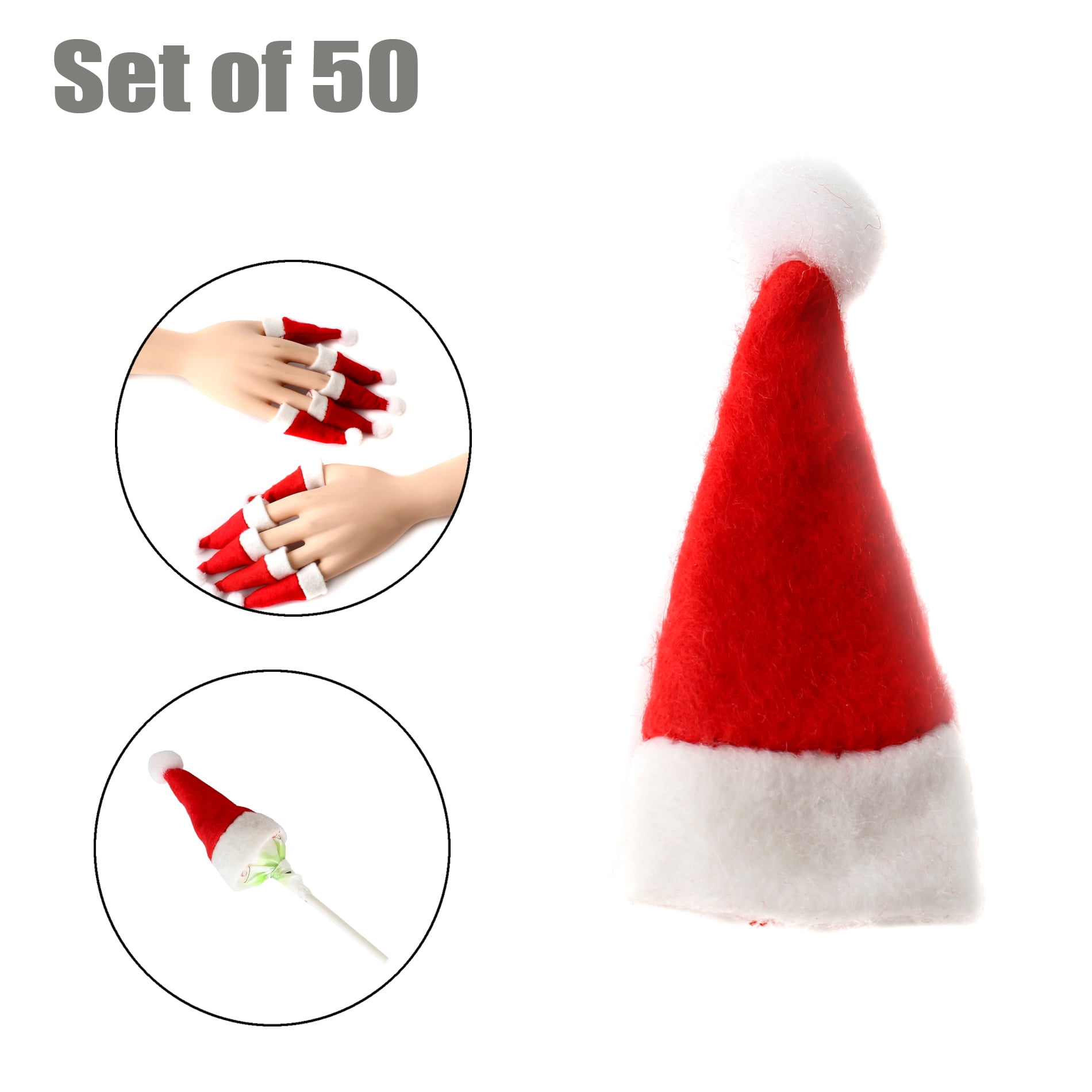 Personalised SANTA CLAUS Hat Decorative Christmas hat Eve Party Xmas Festive