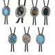 thumbnail image 4 of Bolo corbata para hombres vínculos occidentales con cuero de PU Cordón Piedra Colgante Collar Collar de Hombres Corbatas de San Valentín Decoraciones Decoraciones Adornos Facetados GEMS seitruly  AP004543-02, 4 of 6