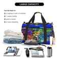 thumbnail image 5 of Lsque Geometry Dash Pattern Hand Travel Bag, Weekender Carry On for Women Men, Sports Gym Bag, Workout Duffel Bag, Overnight Shoulder Bag fit 15.6 Inch Laptop, 5 of 6