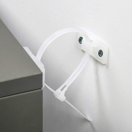 Furniture Straps Baby Proofing Anchors - 16 Pack Child Safety Wall Anti Tip - Adjustable Earthquake Kids Toddler Cabinet Drawer Dresser Shelf Bookcase Anchors Kit