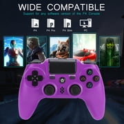 Wireless Controller Compatible with P4/P4 Slim/P4 Pro/Windows PC, Purple