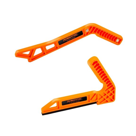 POWERTEC 2PK Deluxe Push Stick Fits Table Saws, Router Tables, Band Saws & Jointers. Ergonomic Handles Safety Push Tool for Wood working and Hand Protection (71511)