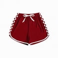thumbnail image 5 of HCNTES Toddler Girls Summer Clothes 2Pcs Checkerboard Top and Shorts Set for Beach, 5 of 6
