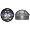 thumbnail image 2 of 1-5/8"" Chain Link Fence Post Cap - Use for 1-5/8"" Outside Diameter Post/Pipe - Aluminum Chain Link Post Cap (Each), 2 of 4