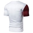 thumbnail image 6 of Icvfdpl T Shirts For Men New Sizes Slim Fit Casual Splicing Round Neck Short Sleeved White Soft Mens Shirts T Shirt 2Xl, 6 of 6