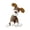 Brown#007, variant on 2026 New Durable Dog Toy, Indestructible Plush Squeaky Chew Toy for Aggressive Chewers, Puppy Teething Toy for Water Play