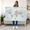 Push Pin Travel Map World I, variant on Elephant Stock Our Adventures World Map With Push Pin Iii Wall Art - Map Canvas Art - 12" x 8"