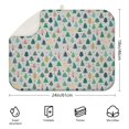 thumbnail image 2 of Gray Christmas Tree Pattern Dish Drying Mat for Kitchen 1 Pack, Ultra Absorbent Microfiber Dishes Drainer Mats,18x24in(46x61cm), 2 of 4