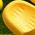 thumbnail image 5 of Hessimy Slides Sandals for Toddler Girls Anti-slip & Quick Drying EVA Pillow Slides with Comfy Cushioned Thick Sole for Indoor & Outdoor Activities animal slippers(Yellow,2), 5 of 7