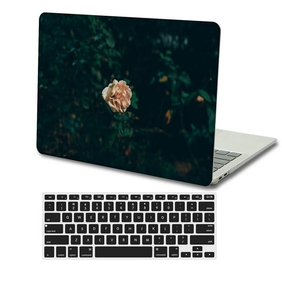 KSK KAISHEK Hard Shell Cover Compatible Old MacBook Pro 15" with Retina Display No CD-ROM, No USB-C + Black Keyboard Cover Model: A1398 Rose series 0984