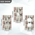 thumbnail image 7 of Yayeee Blank Wall Plate Cover 1-Gang 4.5"x2.7" Home Unused Decorative Outlet, Beige Deer, 7 of 7